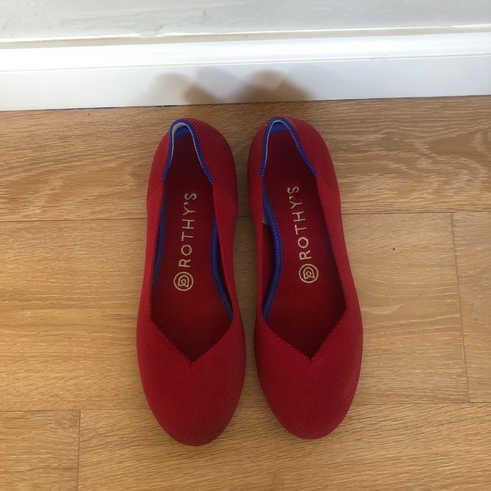 Red Rothy's Ballet Flats - Picture 2 of 4